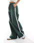 ASOS DESIGN sporty pull on trouser in green