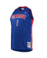 Men's Chauncey Billups Blue Detroit Pistons Big and Tall Hardwood Classics Swingman Jersey