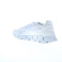 Reebok Zig Dynamica 4 Womens White Canvas Lace Up Lifestyle Sneakers Shoes