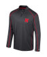 Men's Black Nebraska Huskers Cameron Quarter-Zip Windshirt