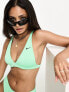 Nike Swimming Essentials bralette bikini top in green