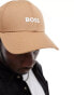 BOSS zed baseball cap in beige