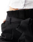 New Look paperbag waist formal trouser in black