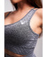 Женский бюстгальтер Twill Active Chinella Recycled Asymmetric Sports Bra Grey Marl