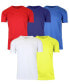 Men's Short Sleeve Moisture-Wicking Quick Dry Performance Crew Neck Tee -5 Pack