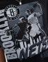 New Era Brooklyn Nets graphic front t-shirt in black