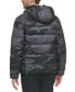 Men's Chevron Stretch Jacket With Sherpa Lined Hood