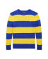 Big Boys Striped Cable-Knit Cotton Sweater