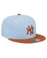 Men's Light Blue New York Yankees Spring Color Two-Tone 9FIFTY Snapback Hat