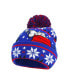 Men's BLUE BEANIE RED HOUSE WITH SNOOPY