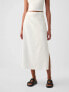 Linen-Blend Maxi Skirt