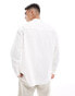 ASOS DESIGN 90s oversized linen shirt in white