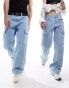 Calvin Klein Jeans 90s loose cargo jeans in light wash - ASOS Exclusive