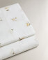 Daisy print flat sheet