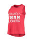 Женская пижама Concepts Sport Womens Scarlet, Black Nebraska Huskers Team Tank Top and Pants Sleep Set