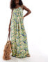 ASOS DESIGN drop hem maxi beach dress in snake print