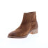 Diba True Casp Ian 69511 Womens Brown Suede Slip On Ankle & Booties Boots