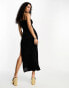 Extro & Vert cami maxi dress in sheer leopard velvet burnout