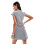 Forever New cap sleeve tailored mini dress in grey