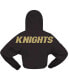 Women's Black UCF Knights Oversized Cropped Pullover Hoodie