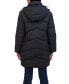 Women's 3/4 Cozy Lined Hooded Puffer Coat