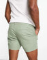 ASOS DESIGN skinny chino shorts in shorter length in khaki