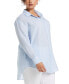 Plus Size Easy Linen Long Sleeve Button-Down Shirt