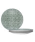 Hammock Dots Coupe Salad Plates, Set of 4