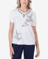 Petite All American Butterfly Crew Neck Top