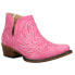 Roper Ava Embroidered Snip Toe Cowboy Booties Womens Pink Casual Boots 09-021-15