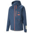 Puma Full Zip Running Jacket X Helly Hansen Mens Blue Casual Athletic Outerwear