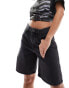 Cotton On super baggy denim longline shorts in graphite