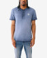 Men's Short Sleeve Dyed Embro Henley Shirt