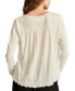 Women's Ladder Trim Long-Sleeve Tunic Top