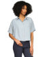 MICHAEL Women's Pleated-Back Button-Front Top