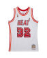 Men's Shaquille O'Neal White Miami Heat 2007/08 Hardwood Classics Swingman Jersey