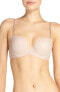 Ongossamer 238068 Womens Underwire Seamless Push Up Bra Champagne Size 34DD