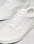 Vans Old Skool trainers in off white suede