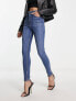 ASOS DESIGN push up skinny jean in mid blue - MBLUE