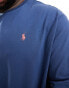 Polo Ralph Lauren Big & Tall icon logo t-shirt in mid blue