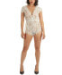 Комплект женского нижнего белья MeMoi womens Ava Sheer Lace Lingerie Romper