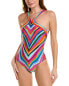 Trina Turk Standard Louvre Reversible High Neck One Piece, 293441 swimsuit 10