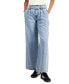 Women's High-Rise Pleat Front Wide-Leg Jeans, Created for Macy's