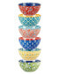 Panache Set of 6 All Purpose Bowls, 6.25" 6 Asst