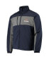 Men's Navy Chicago Bears Circle Zephyr Softshell Full-Zip Jacket