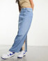 Cotton:On straight maxi skirt in light washed denim