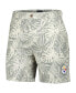 Men's Gray Pittsburgh Steelers Sandwashed Monstera Print Amphib Shorts