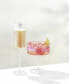 Christian Siriano Chroma Iridescent Champagne Flute Glasses