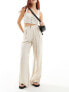 Reclaimed Vintage mensy wide leg trouser in linen look