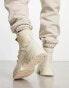 ASOS DESIGN lace up chunky boots in stone